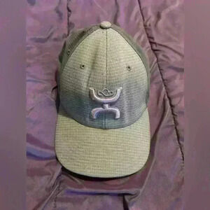 Hooey hat flex fit s-m  grey and pink